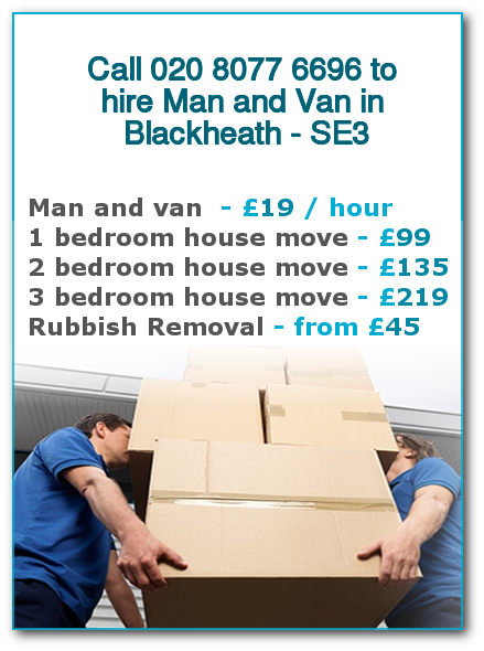 Man & Van Prices for London, Blackheath